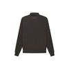 Fear of God Essentials Fleece Pullover Long Sleeve Sweatshirt FW22 Unisex Sweatshirt Grey Black FOG-FW22-044