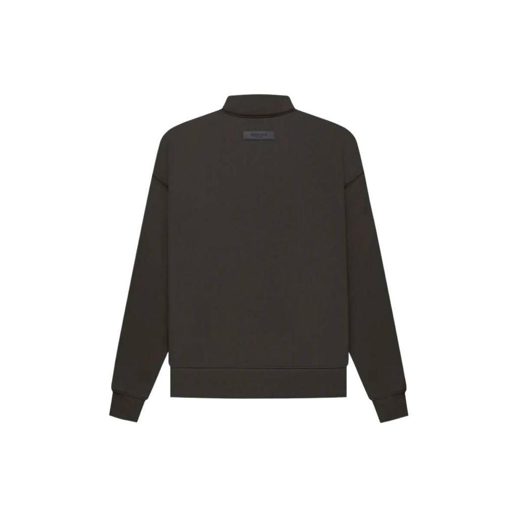 Fear of God Essentials Fleece Pullover Long Sleeve Sweatshirt FW22 Unisex Sweatshirt Grey Black FOG-FW22-044