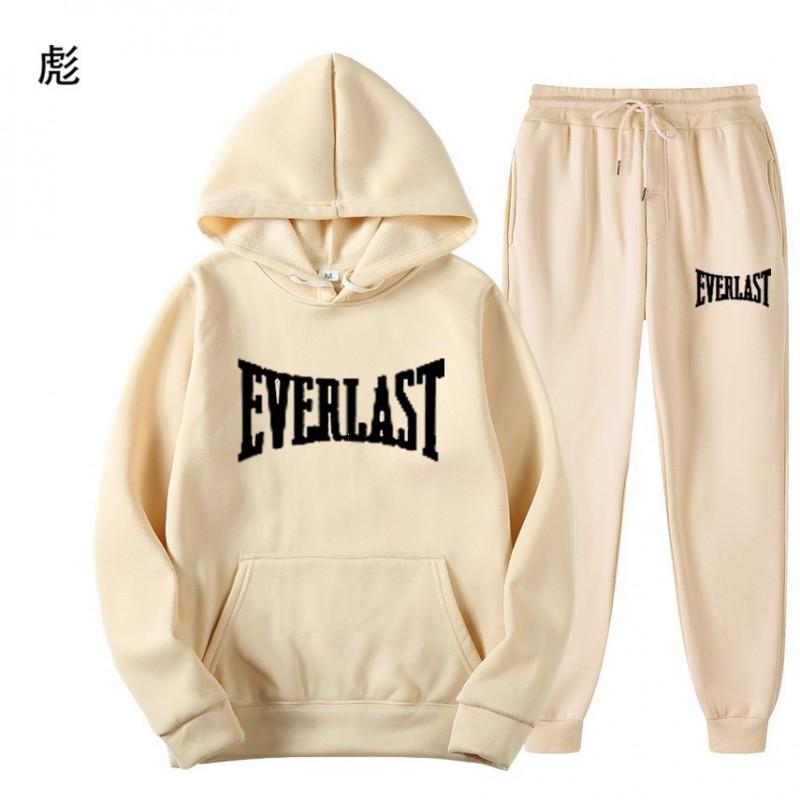 Men Women Hoodie Sweatpants Set Casual Fleece Lined Tracksuit Sportswear