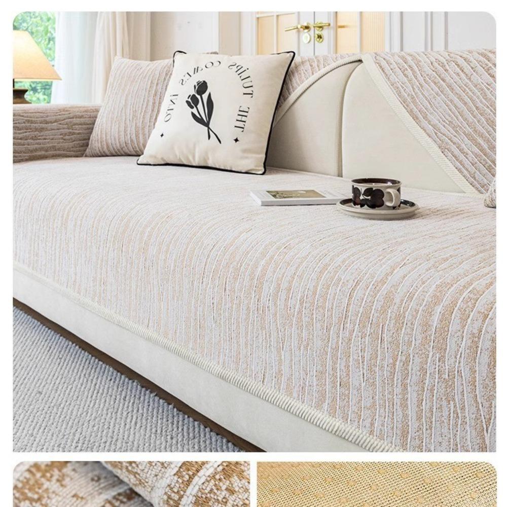 French Cream Wind Sofa Cushion Universal In All Seasons, New Non-slip Seat Cushion, Advanced Leather Sofa Cover Cover Cloth