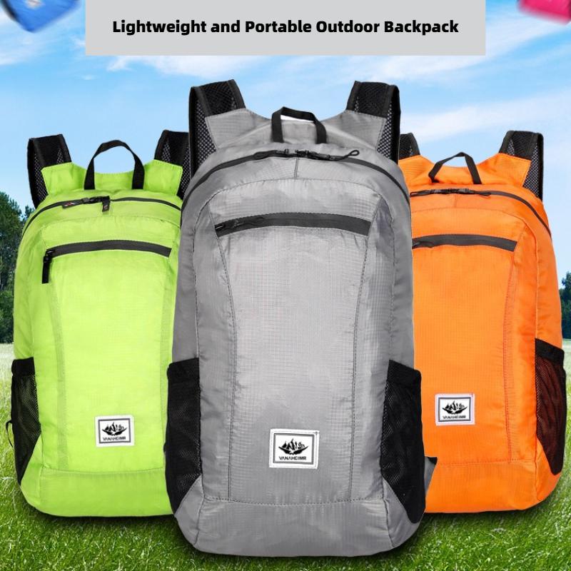 Waterproof Foldable Outdoor Cycling Backpack Lightweight Easy-carry Bag for Sports Travel & Outdoor Activities Men Women