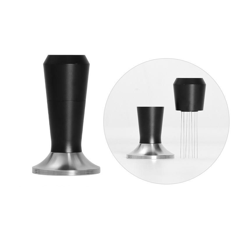 Espresso Coffee Tools Two-in-One 51/53/58mm Stainless Steel Espresso Presser Tamper And WDT Stirrer Distribution Espresso Tamper