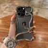 Plating Soft Rubber Frame Hollow Snake Phone Case For iPhone 17 11 12 13 14 15 16Pro Max Lens Protect Irregular Shockproof Cover