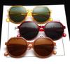 New Fashion Style All-match Trend Sunglasses Personalized Round Frame Sunglasses Ins Trend Candy Color Big Frame Sunglasses