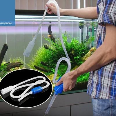 Aquarium Siphon 1,4 m Rohr Aquarium Siphon Staubsauger Pumpe Halbautomatische Wechsler Wasserfilter Pumpe Reinigung Zubehör