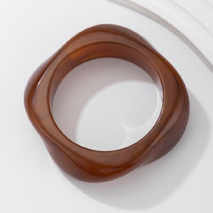 Wyrazista Akrylowa Bransoletka Biżuteria Modna Akrylowa Żywiczna Bransoletka Retro Wygląd Opaska na Nadgarstek Zapięcie dla Entuzjastów Mody