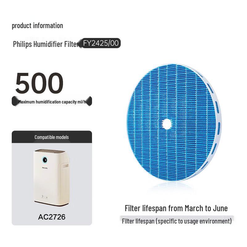 Philips FY2425 Humidifier Filter CN plug (adapter included)