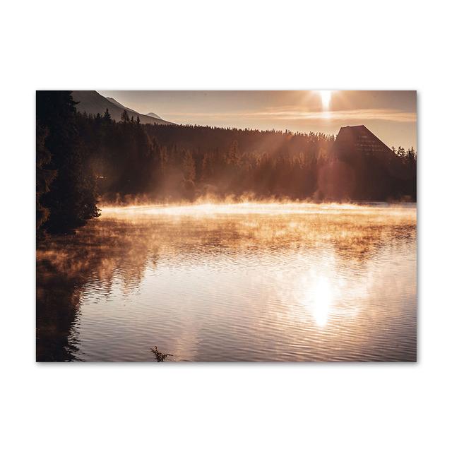 Autumn Landscape Painting Gold Leaves Forest Canvas Picture Modern Home Wall Decor Poster Frameless Prints Interior Decor No Frame