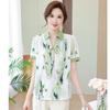 Elegant Chiffon Mid-Sleeve Shirt Set