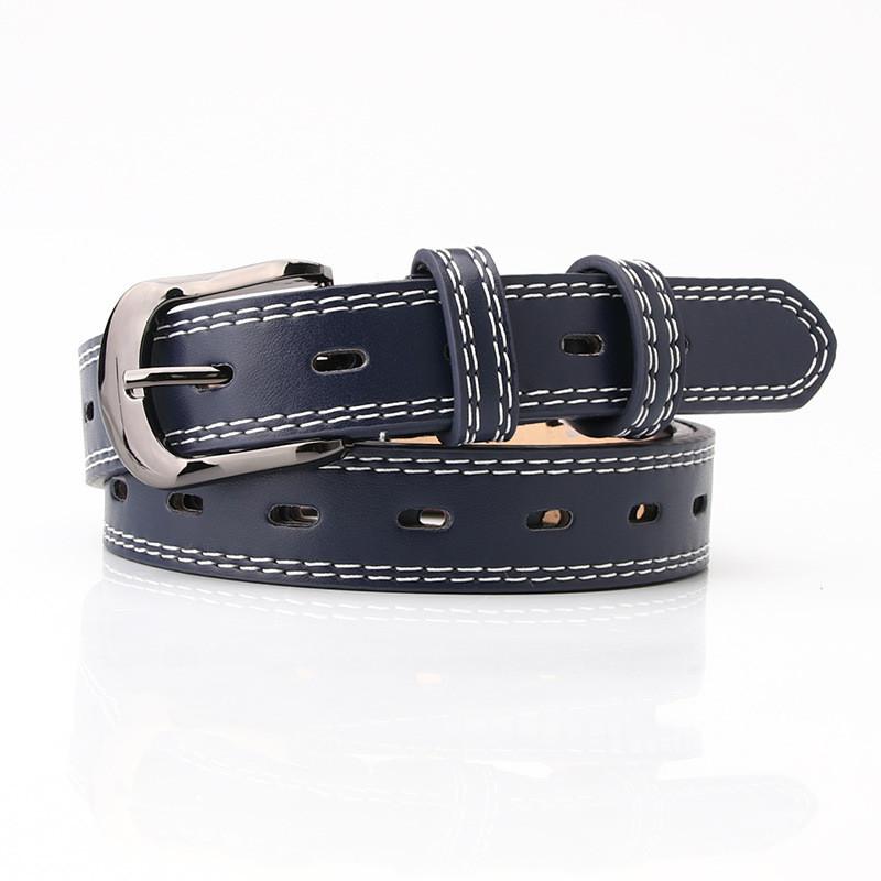 Fashionable Pu Belt With Geometric Line Design For Casual Wear And Trendy Looks