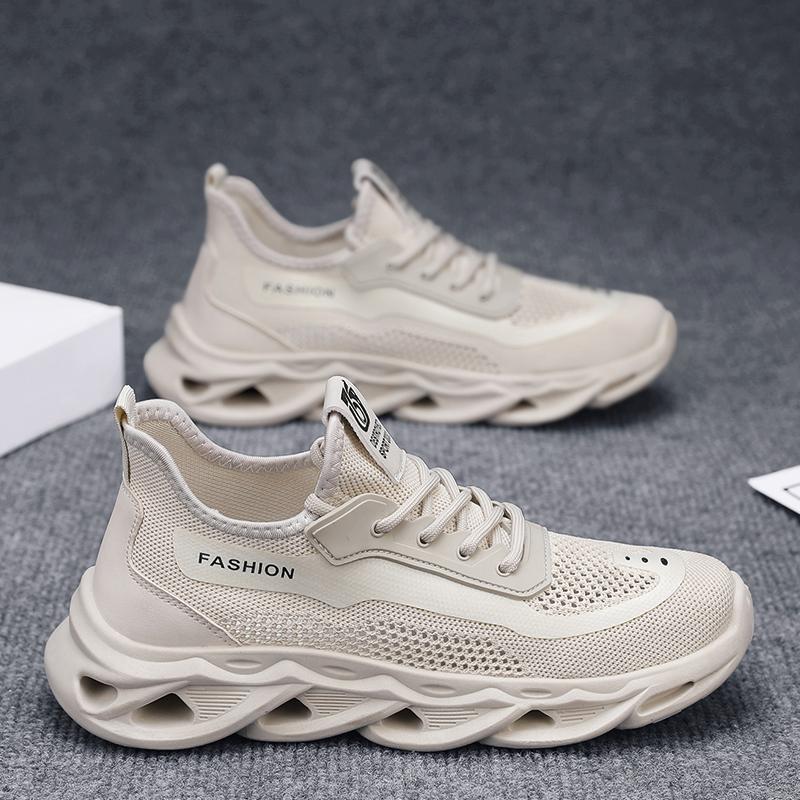 Herren Sportschuhe Sommer Neu Mesh Atmungsaktiv Niedrig geschnitten Lässige Sneaker Anti-Rutsch Stoßdämpfend Mode Streetwear Laufschuhe