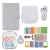 Instant Camera Protective Case with Photo Frames Album Shoulder Strap Selfie Mirror Filters Stickers for Fujifilm Instax Mini12