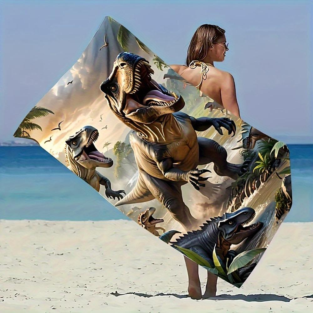 1PC White Tigher Beach Towel Animal Pattern Lion Cat Leopard Towel Perfect Gifts Quick-Dry Towel For Bath Yoga Tourism Swimming