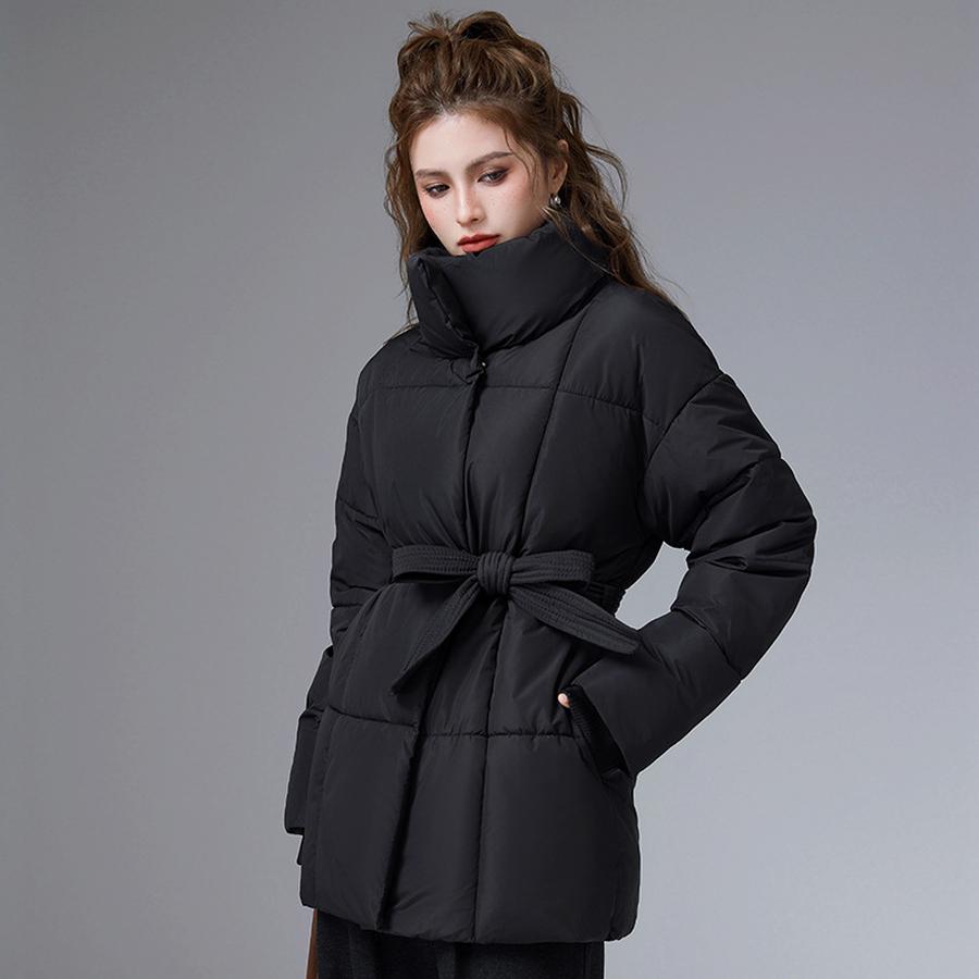 Oversized Loose Warm Standing Collar Cotton Jacket Winter New European Style Casual Cotton Coat