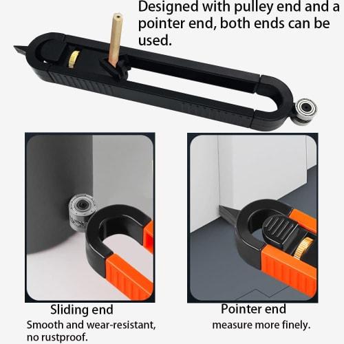 Contour Gauge, CTRICALVER Contour Gauge, Accurately Copy Irregular Shapes, Profile Scribing Ruler, Adjustable Locking Precision Woodworking Measuring