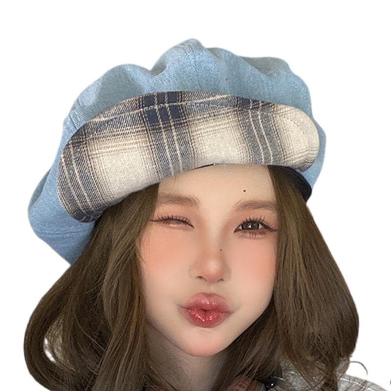 Trendy Painter Hat Oversized Fashion Hat British Beret for Dating Photography Cabbie Headwear Painter Hat