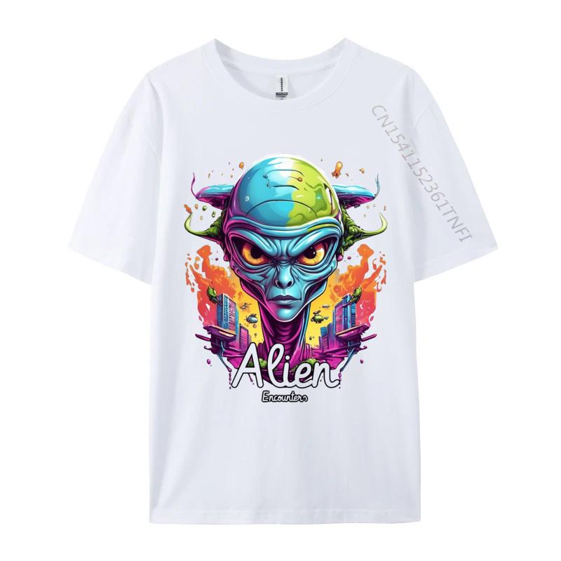 Exploring Extraterrestrial Wonders Alien Tshirt Gift TShirt Cotton Man T Shirt Custom Popular Tshirts