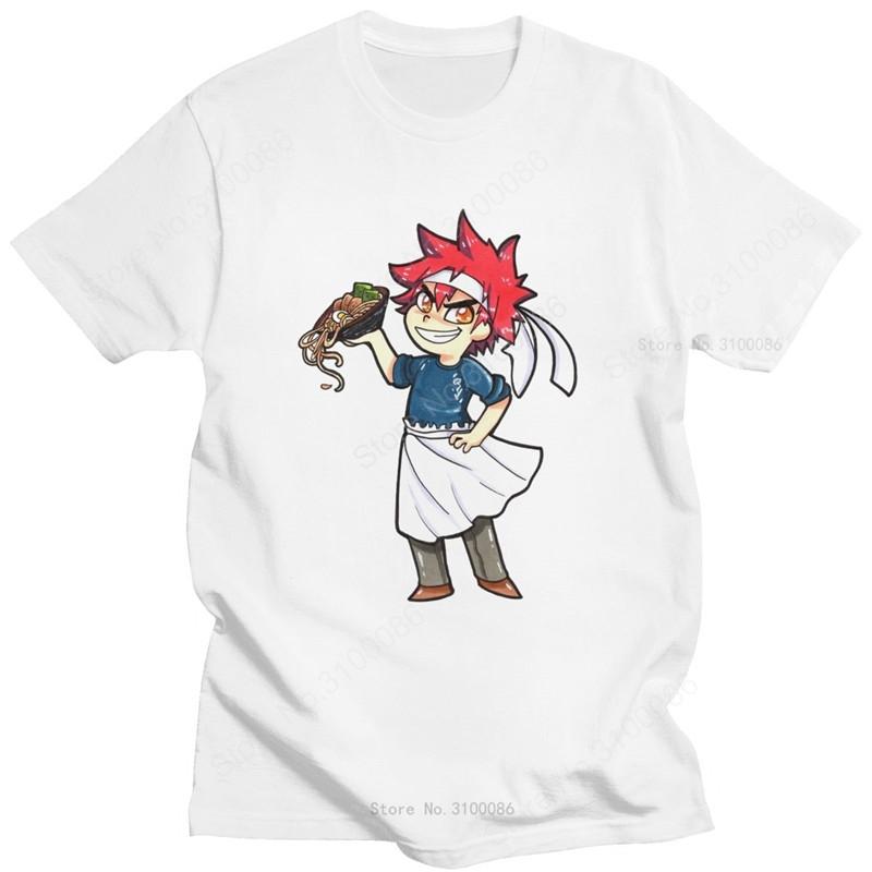 Funny Japanese Anime Food Wars T Shirt Unisex Cotton Unisexga Tshirt Short Sleeved Unisexga Shokugeki no Soma Yukihira Tee Clothing S