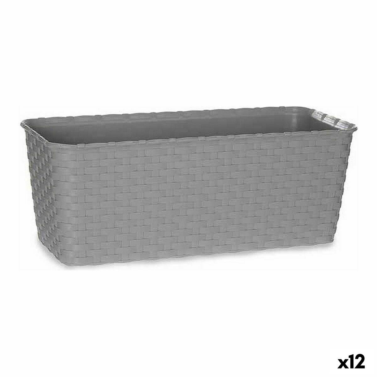 

Самополивное кашпо Stefanplast Grey Plastic 13 x 11 x 29 см (12 единиц) TU прозрачный