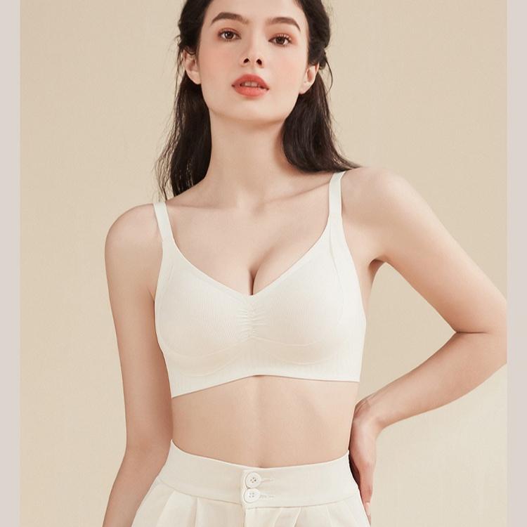 Seamless Lingerie Women's Gathering and Lifting Bra Retractable Accessory Breasts Anti-sagging Sports Bra Stable and Comfortable Lingerie