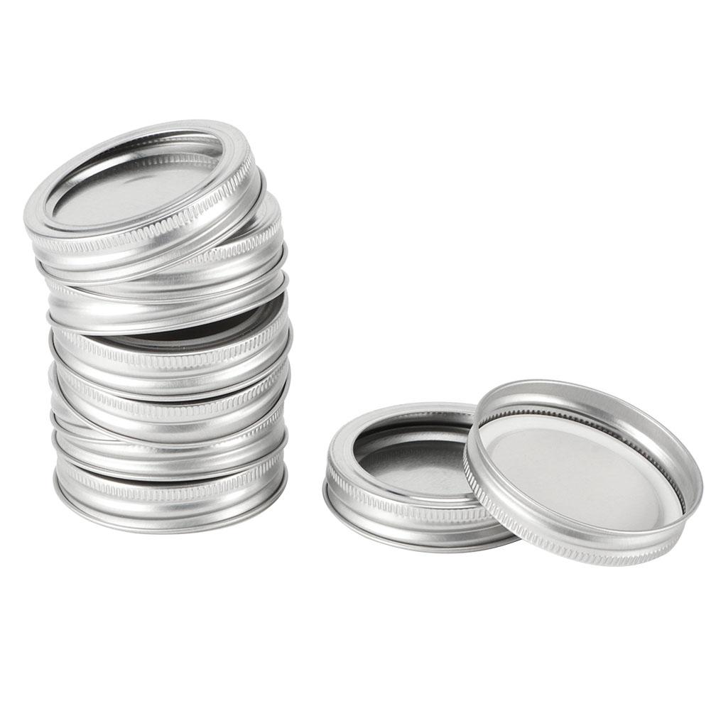 Dělené skleněné zavařovací víčka, kulaté nádoby na potraviny, těsnicí kryt, kuchyňské příslušenství