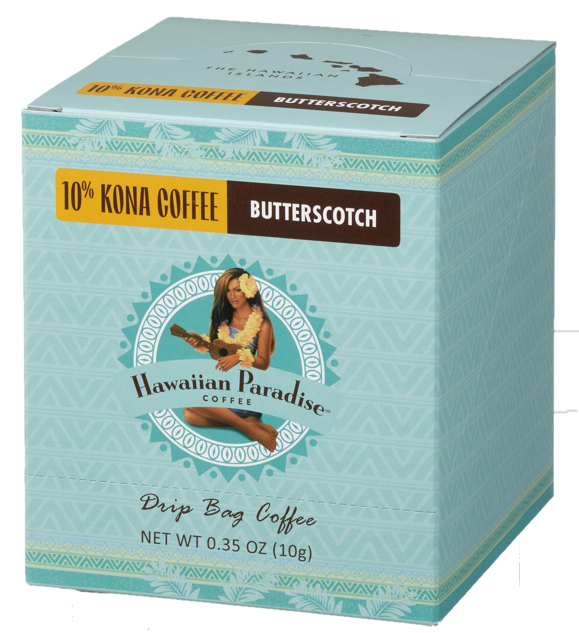 

Кофе Hawaiian Paradise Kona Butterscotch 10% DBC (BOX) 10г×10П