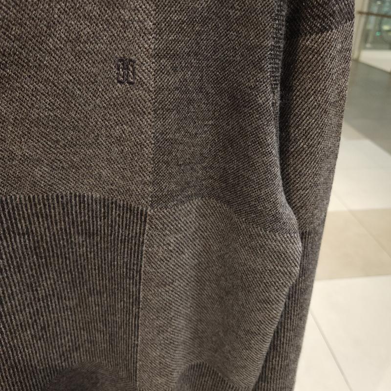Daks Jacquard Shirt Layered Sweater Brown Dma1swrl110w1