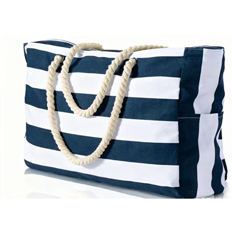 beach bag large capacity sandof waterproof shoulder bag swimming pool outdoor travel bag multi-pocket