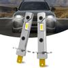 2Pcs 12000Lm H1 Led Headlight Bulb Canbus Car Head Fog Light 6500K White 12V-24V Super Bright,Plug And Play Fanless