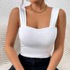 Summer New Women's Camisole Sexy Slim Hot Girl Wide Shoulder Strap Sleeveless Top
