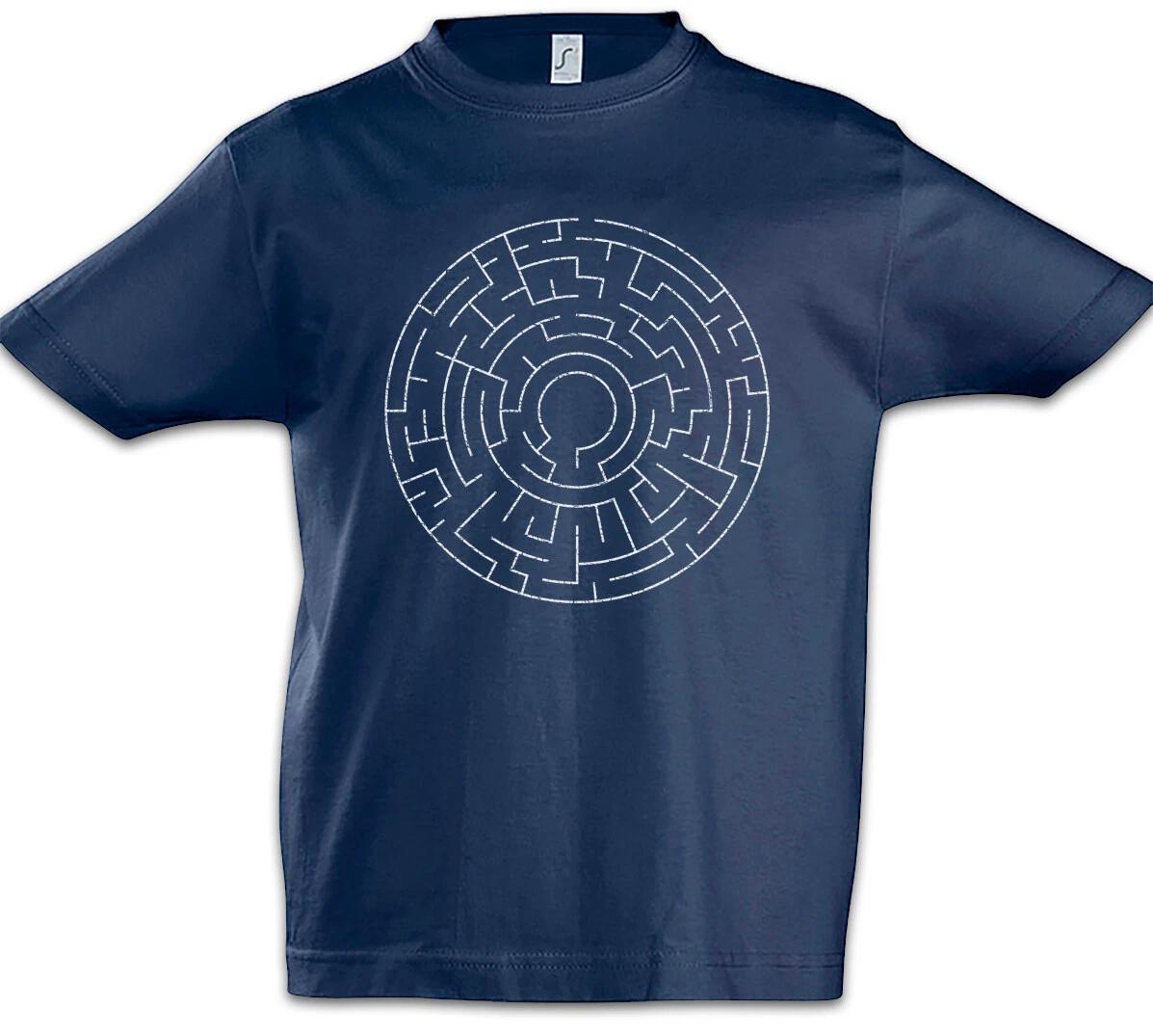 Circle Maze II Kids Boys kids boys T-Shirt Maze Mysticism Hypnosis Hypnotize Spiral 100