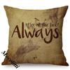 Vintage Classic Quotes Letter Art Print Sofa Throw Pillow Case Cotton Linen Home Decorative Square Chair Cushion Cover Cojines