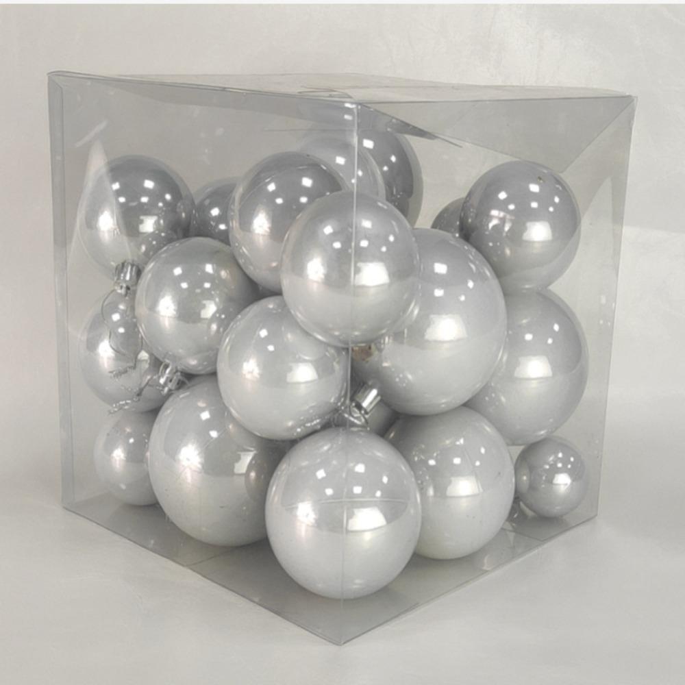 Fashion 37pcs Christmas Ball Pearl Color Gift Crafts Christmas Tree Decorative Party Supplies Toy Christmas Festival