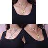 Vintage Geometric Multilayer Necklace With Alloy Pendant For Stylish Women