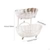 Tiered Fruit Bowl Basket Display Stand Dessert Cupcake Plate Platter Bread Vegetable Holder Serving