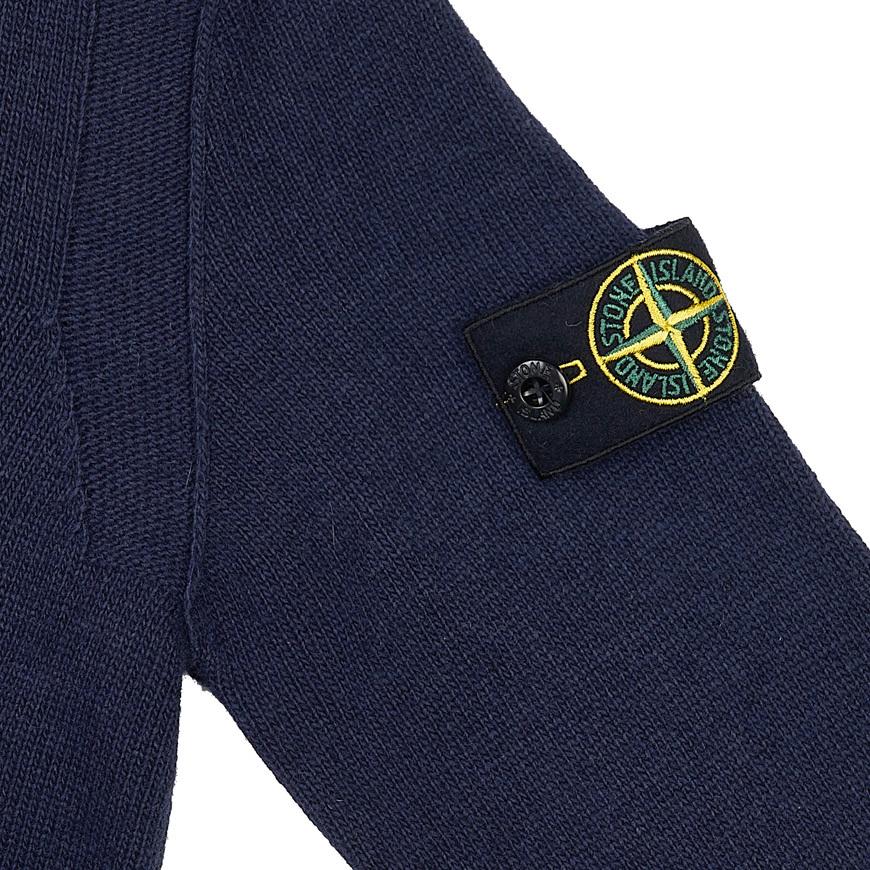 Stone Island Sweater Solid Color Round Neck Loose Fit Long Sleeve Kids sweater Dark-Blue 7916502Z1-V0020