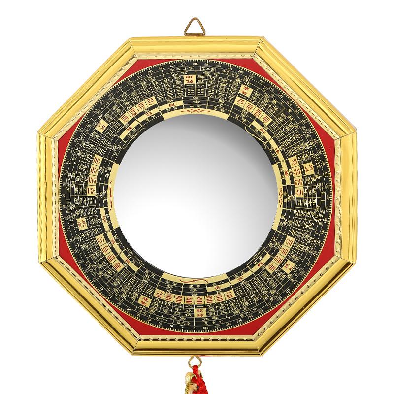 Tai Chi Klatsch Konvexspiegel und Konkavspiegel, Feng Shui Dekoration, Heimfiguren, Miniatur Harz Ornamente, Zimmer