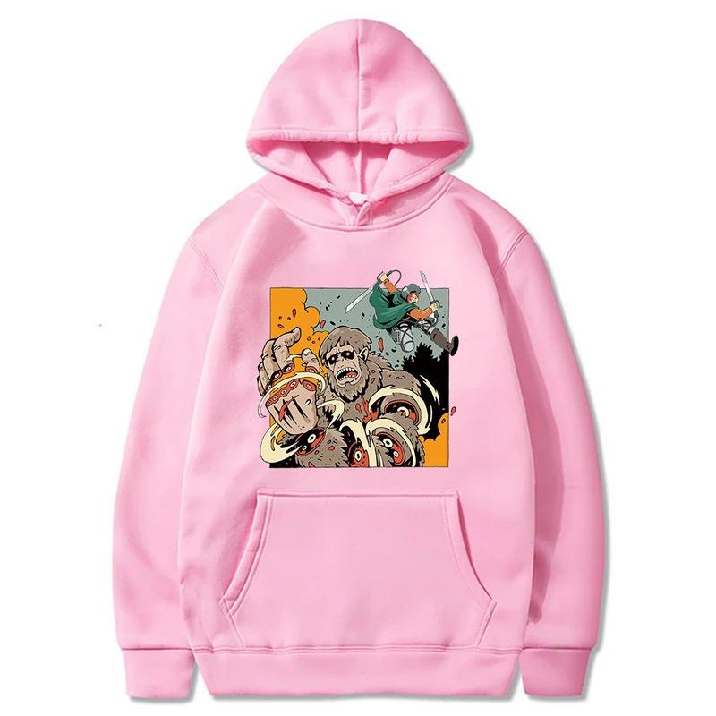 Attack On Titan Survey Corps Men's Hoodies Boys Harajuku Girls Hip Hop Pullover Fancy Music Casual Loose Sweatshirt