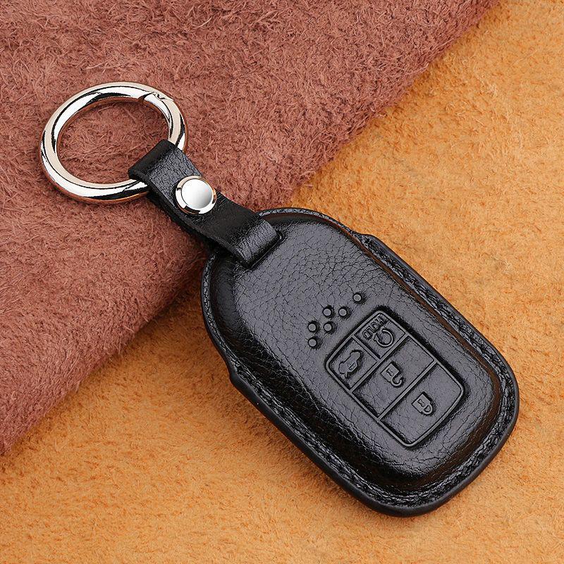 Honda Leather Key Case: Compatible with Civic, Accord, CR-V, Avancier, XR-V, Vezel, Lingpai, Breeze, Odyssey