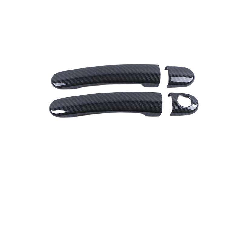 Carbon Fiber Pattern Exterior Door Handle Stickers for Seat Leon MK2 1P FR Cupra
