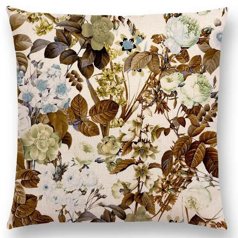 Latest Exotic Garden Summer Natural Flowers Leaf Botanical Tropical Jungle Cushion Cover Car Home Decor Sofa Throw Pillow Case