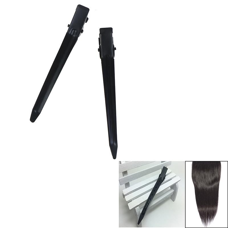 10 Stück Professionelle Metall Haarspangen Abteilen Salon Friseurbedarf Lockenwickler Griff