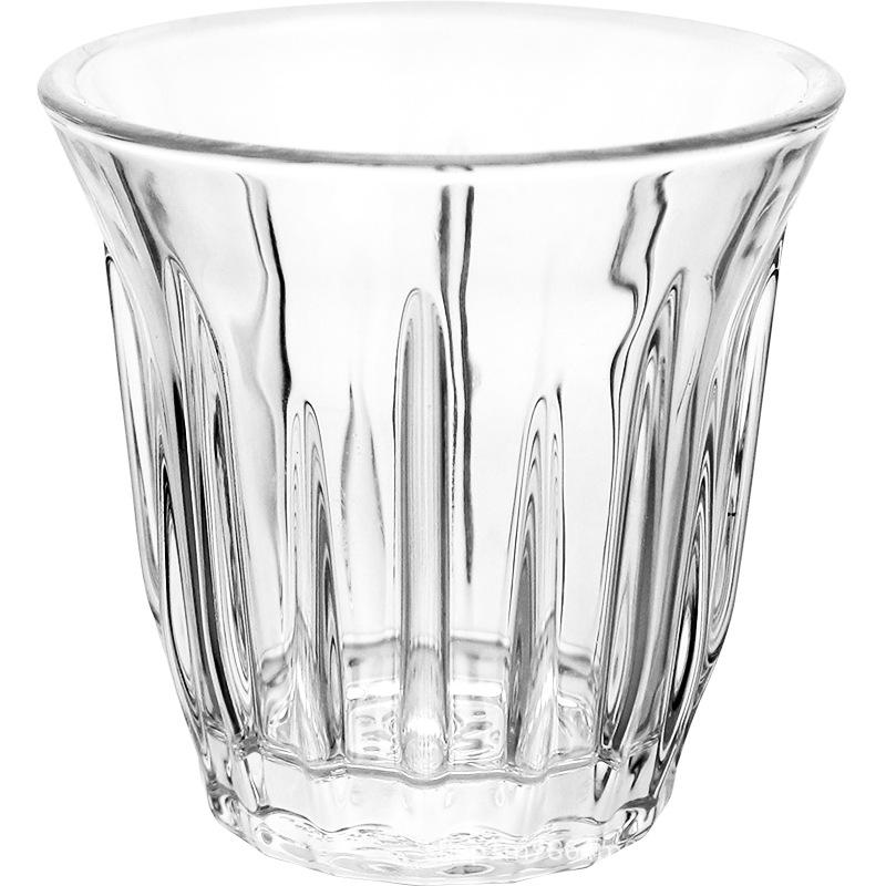 Cross-border High Borosilicate Striped Glass Cup for Coffee and Tea