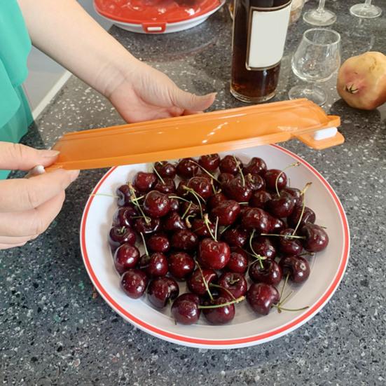 Matkonserveringsbrett Stabelbar Kjøleskapsoppbevaringsbeholder Gjenbrukbart Kjøkkenmatoppbevaringsbrett Vakuumforseglet Matbeholder