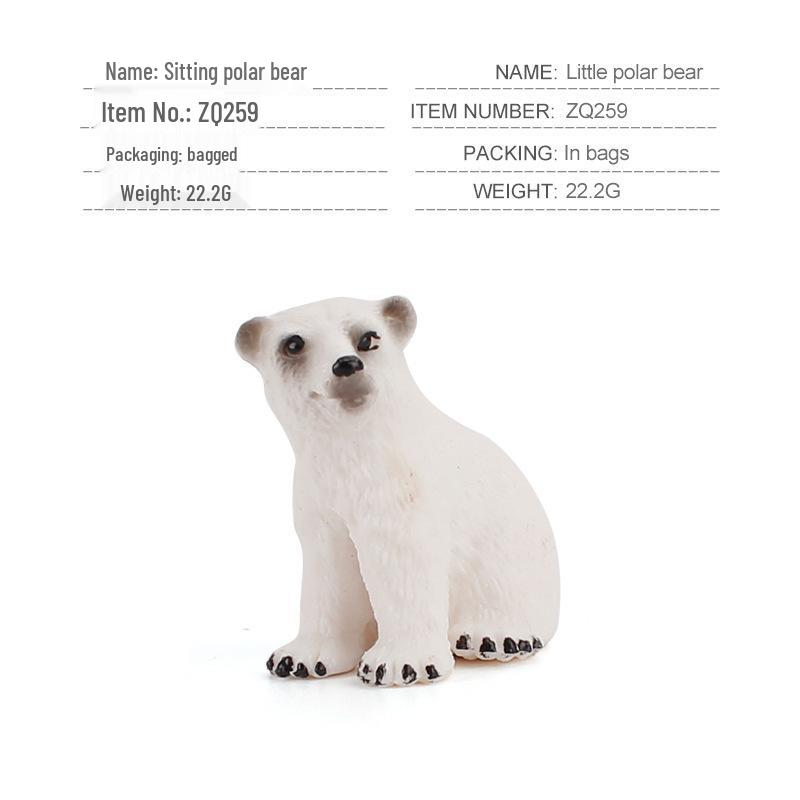 Realistic Arctic Animal Models: Polar Bear, Arctic Fox, Seal, Walrus, Whale