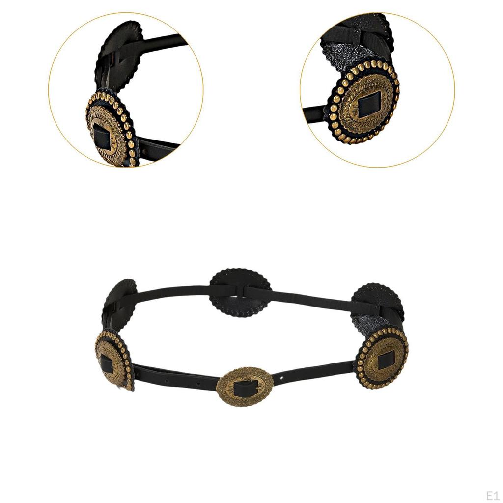 PU Leather Waist Belt Dress Gothic Western Cowboy Trousers Accessories