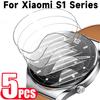 5-1Pcs TPU Hydrogel Films for Xiaomi Watch S1 Soft Anti-scratch HD Screen Protective Films for Mi S1 Pro Active SmartWatch