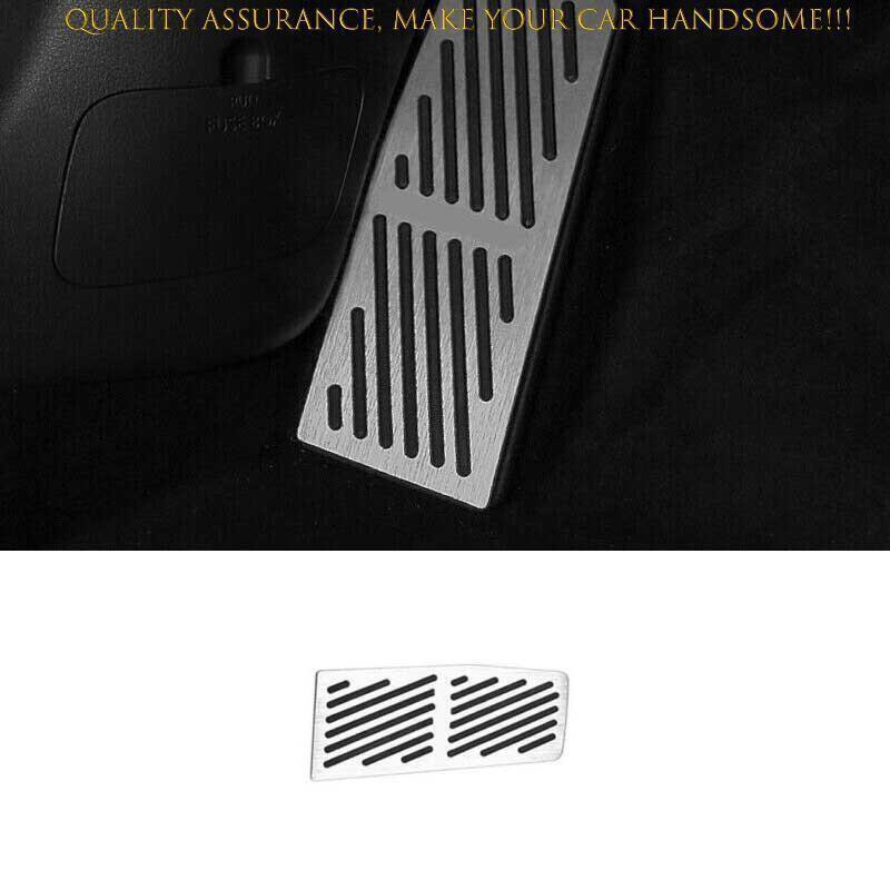 For Mazda CX-30 2020-2023 Silver Alloy Non-slip Footrest Pad Pedal Cover Trim