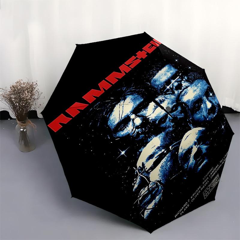 1pc RAMMSTEIN MOVIE Automatic Open, Windproof, Compact Travel Umbrella, Gift for Birthday, Christmas, Business 93001