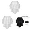Gothic Punk Skirt With Lace Hem For Alternative Fashion And Daily Wear